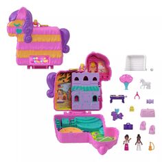 Компактный игровой набор Polly Pocket Piñata Party Polly Pocket