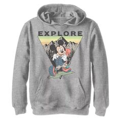 Флисовый пуловер с рисунком Микки Мауса Disney для мальчиков 8–20 лет Explore Portrait Disney