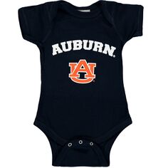 Темно-синее боди с логотипом Infant Auburn Tigers Arch Unbranded