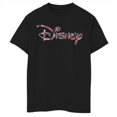 Красная футболка с камуфляжным логотипом Disney&apos;s Boys 8–20 Disney, черный