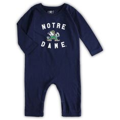 Темно-синий джемпер с длинными рукавами Infant Wes &amp; Willy Notre Dame Fighting Irish Core Unbranded