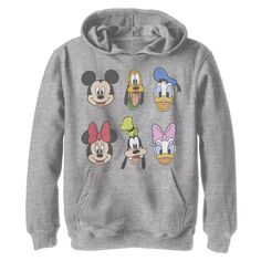 Трендовый флисовый пуловер с рисунком Микки Мауса Disney&apos;s для мальчиков 8–20 лет, толстовка с капюшоном Disney