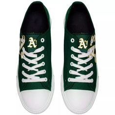 Низкие парусиновые туфли с большим логотипом Youth Oakland Athletics Unbranded
