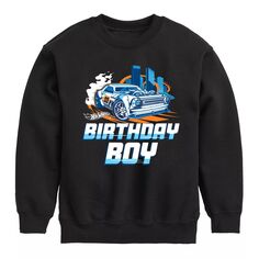 Флисовый свитшот Hot Wheels для мальчиков на день рождения для мальчиков 8–20 лет Licensed Character, черный