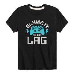 Игровая футболка с графическим рисунком для мальчиков 8–20 лет Blame The Lag Licensed Character