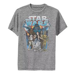 Футболка с графикой «Дарт Вейдер» для мальчиков 8–20 лет, классическая футболка с изображением комиксов и групповой фотографии «Звездных войн» Licensed Character