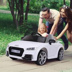 Aosom 6V Kids Electric Ride On Car с лицензией Audi TT RS с одним сиденьем и дистанционным управлением для детей 3-6 лет, красный Aosom, черный
