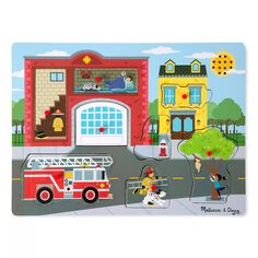 Звуковая головоломка Мелисса и Дуг вокруг пожарной станции Melissa &amp; Doug
