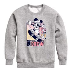 Флисовый свитшот с изображением экипажа Disney&apos;s Mickey Mouse для мальчиков 8–20 лет Sk8 Licensed Character