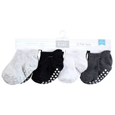 Нескользящие нескользящие носки для мальчиков Hudson Baby Infant Boy, черно-белые Hudson Baby