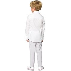Белая однотонная рубашка OppoSuits для мальчиков 2–8 лет OppoSuits