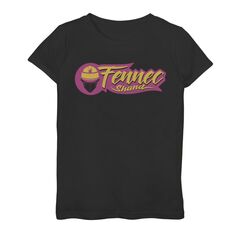 Футболка с логотипом Fennec и логотипом Fennec для девочек 7–16 лет «Звездные войны. Книга Бобы Фетта». Star Wars, черный