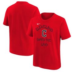 Молодежная красная футболка Nike Cleveland Guardians Local Nike