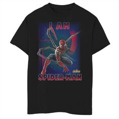 Футболка с рисунком «Marvel Avengers Infinity War I Am Spider-Man» для мальчиков 8–20 лет Marvel