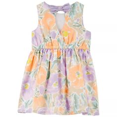 Пасхальное атласное платье Carter с цветочным принтом для малышей и малышей Carter&apos;s Carters