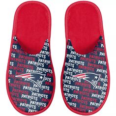 Молодежные тапочки FOCO New England Patriots Team Unbranded