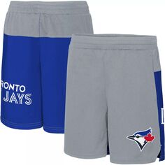 Молодежные серые эластичные шорты Toronto Blue Jays 7th Inning Outerstuff