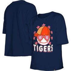 Молодежная футболка New Era для девочек Detroit Tigers Team с короткими рукавами New Era