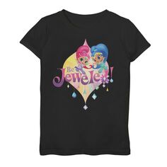 Футболка с рисунком группы Nickelodeon Shimmer &amp; Shine Be Jeweled для девочек 7–16 лет Nickelodeon