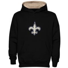Толстовка с капюшоном и логотипом New Orleans Saints для дошкольников Fan Gear Primary - черный Outerstuff