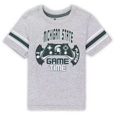 Футболка для малышей Colosseum Heather Grey Michigan State Spartans Gamer Colosseum