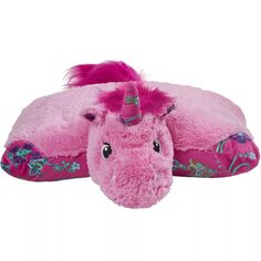 Подушка для домашних животных Красочный розовый единорог Мягкая плюшевая игрушка Pillow Pets