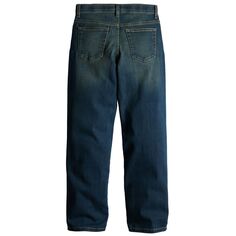 Прямые джинсы Sonoma Goods For Life Flexwear для мальчиков 7–20 лет в цвете Regular, Slim и Husky Sonoma Goods For Life, черный