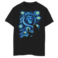 Футболка Disney&apos;s The Lion King для мальчиков 8–20 лет Mufasa Starry Night Pride Rock с рисунком Disney