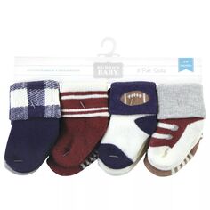 Хлопковые носки Hudson для новорожденных мальчиков и махровые носки, футбольные Hudson Baby