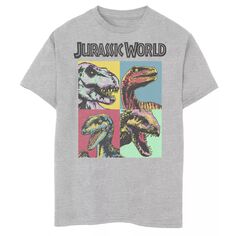 Футболка в стиле поп-арт с рисунком «Мир Юрского периода: Падшее королевство динозавров» для мальчиков 8–20 лет Jurassic World