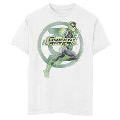 Футболка с графическим рисунком «Зеленый фонарь» и логотипом DC Comics для мальчиков 8–20 лет Licensed Character