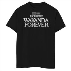 Прозрачная футболка с графическим логотипом Marvel Wakanda Forever для мальчиков 8–20 лет Licensed Character