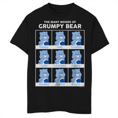 Футболка Care Bears Grumpy Bear для мальчиков 8–20 лет Licensed Character