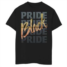 Черная футболка с надписью Pride для мальчиков 8–20 лет Licensed Character