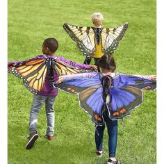 Реалистичные удобные тканевые крылья бабочки Hearthsong для творческих игр детей HearthSong