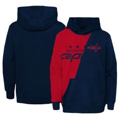 Непревзойденный пуловер с капюшоном Washington Capitals для дошкольных учреждений Красный/Темно-синий Outerstuff