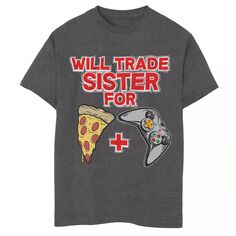 Футболка с рисунком Trade Sister для мальчиков 8–20 лет для пиццы и игр Unbranded