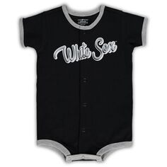 Черный комбинезон для младенцев Chicago White Sox Power Hitter Outerstuff