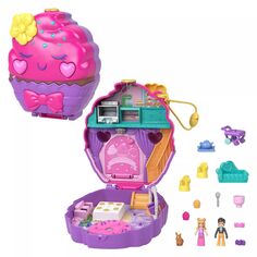 Компактный игровой набор Polly Pocket Something Sweet Cupcake Polly Pocket