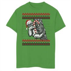 Уродливый рождественский свитер с изображением ленивца Candy Cane для мальчиков 8–20 лет Licensed Character