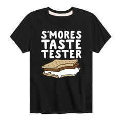 Футболка S&apos;mores Taste Tester для мальчиков 8–20 лет Licensed Character, черный