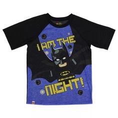 Пижамный комплект Lego Batman &quot;I Am The Night&quot; для мальчиков 4–12 лет LEGO