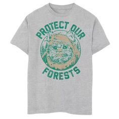 Прозрачная футболка с изображением эвоков «Звездные войны» для мальчиков 8–20 лет, защитите наши леса Licensed Character