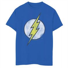Классическая футболка с большим логотипом и графическим рисунком Flash для мальчиков 8–20 лет DC Comics DC Comics