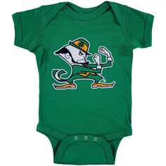 Боди с большим логотипом Infant Kelly Green Notre Dame Fighting Irish Unbranded