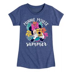 Летняя футболка с рисунком Минни Маус Disney для девочек 7–16 лет Licensed Character