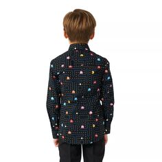 Классическая рубашка на пуговицах OppoSuits PACMAN для мальчиков 2–8 лет OppoSuits
