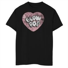 Футболка Husky Blow Pop с рваным логотипом и рисунком сердца из жевательной резинки для мальчиков 8–20 лет Licensed Character
