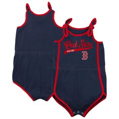 Темно-синее боди для дошкольников Boston Red Sox Hit &amp; Run Outerstuff
