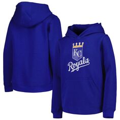 Пуловер с капюшоном и логотипом Youth Royal Kansas City Royals Team Outerstuff